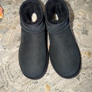 UGG Black Textured Sole Boots